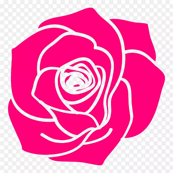 花园玫瑰插画艺术花卉设计