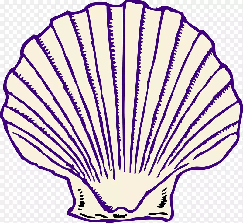 剪贴画蛤蜊贝壳图形牡蛎