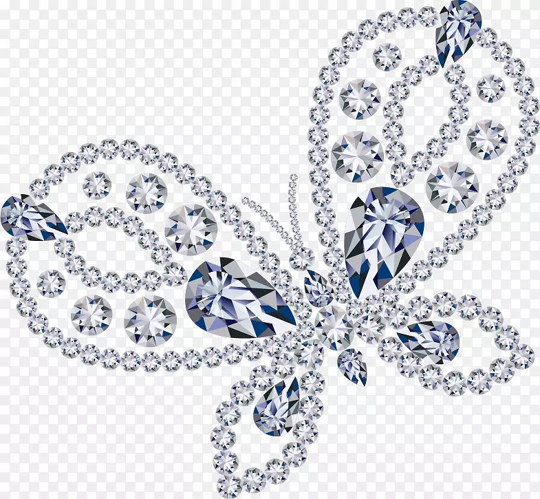 蓝色钻石珠宝宝石戒指.钻石形状