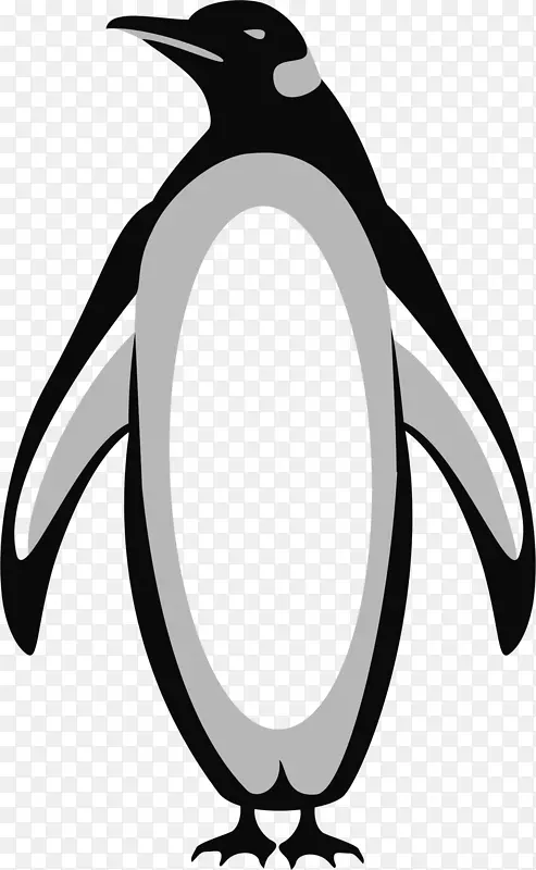 帝企鹅剪贴画图形开放部分企鹅
