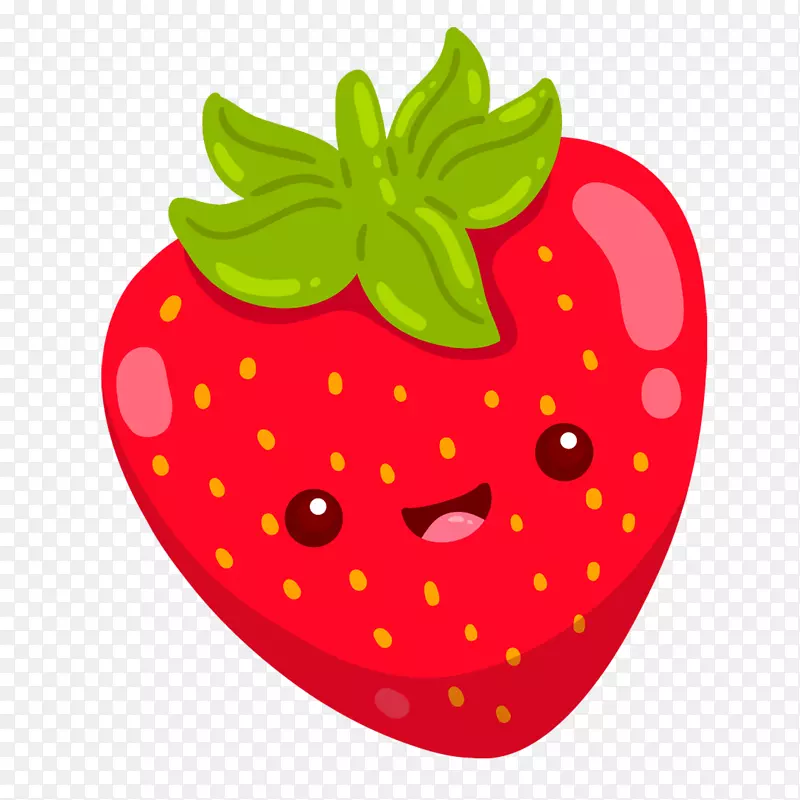 草莓派冰淇淋图片短片-可爱的草莓