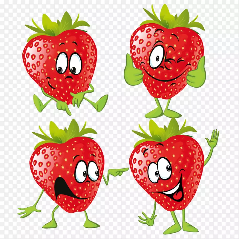 草莓汁插图图片水果
