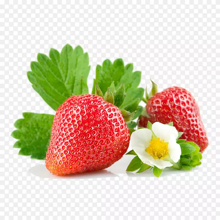 草莓汁水果食品-可爱的草莓