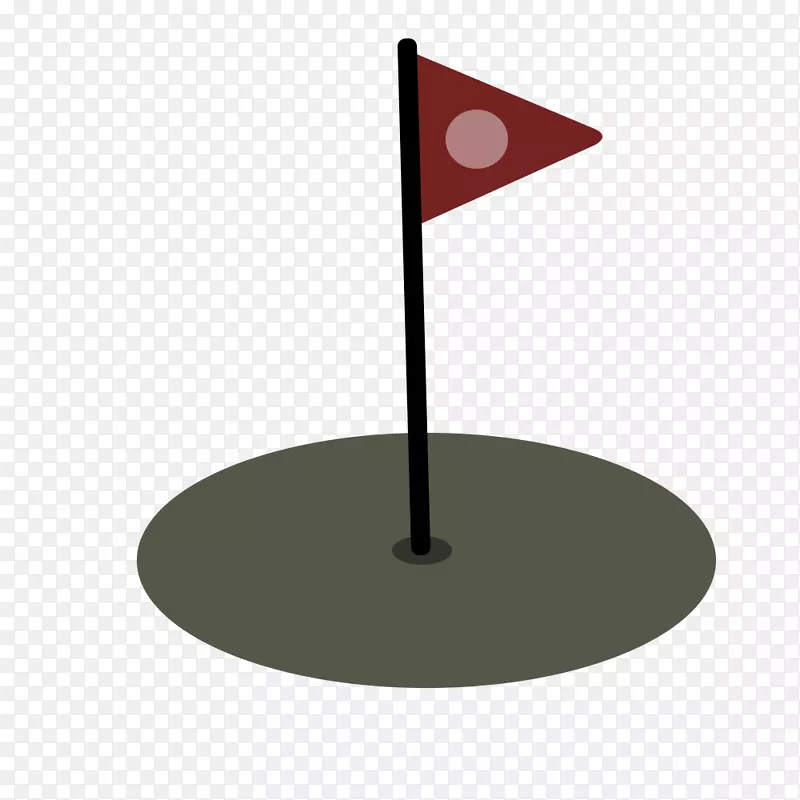 旧棕榈高尔夫俱乐部旗高尔夫球场标准杆旗