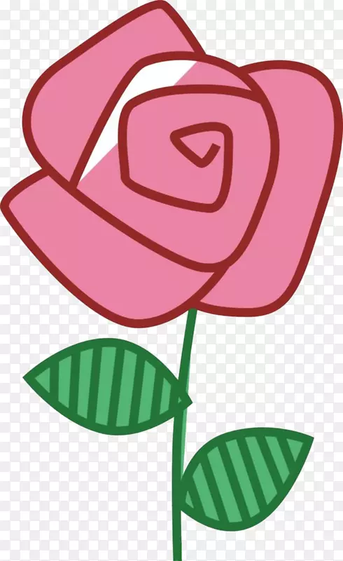 png图片剪辑艺术图像花卉插图-卡通玫瑰