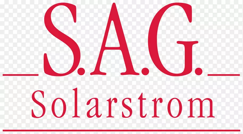 标志S.A.G太阳能字体文字