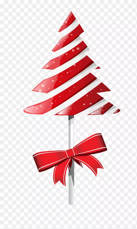 糖果手杖棒棒糖丝带糖果png图片.红色圣诞树