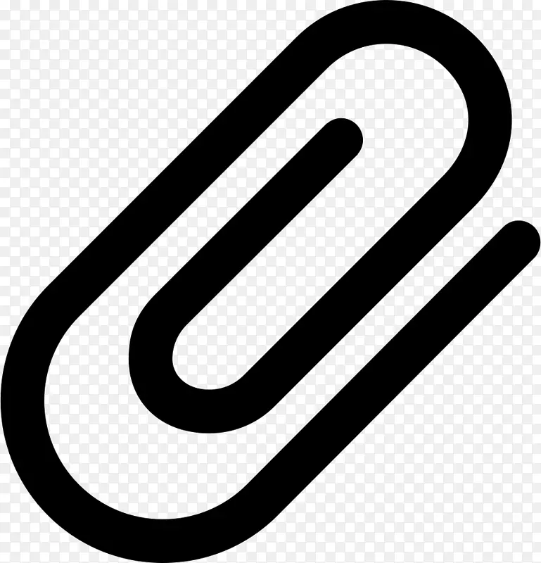 电子邮件附件计算机图标符号图像回形针符号