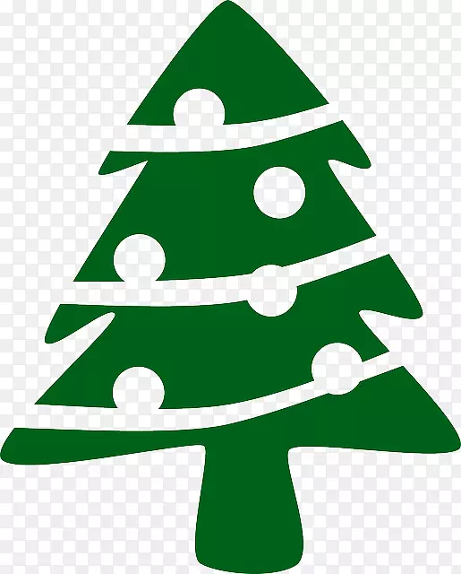 圣诞树圣诞节冷杉剪贴画图形针叶树水彩