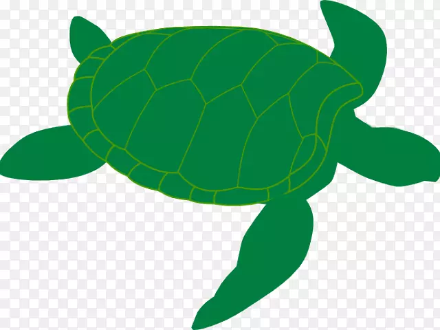 海龟剪贴画开放部分爬行动物-默认水彩