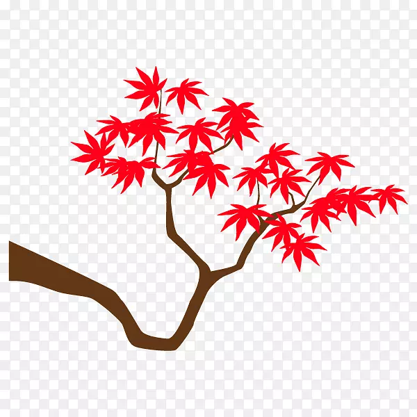 枫叶剪贴画线枝PNG图片素材下载_图片编号6543374-PNG素材网