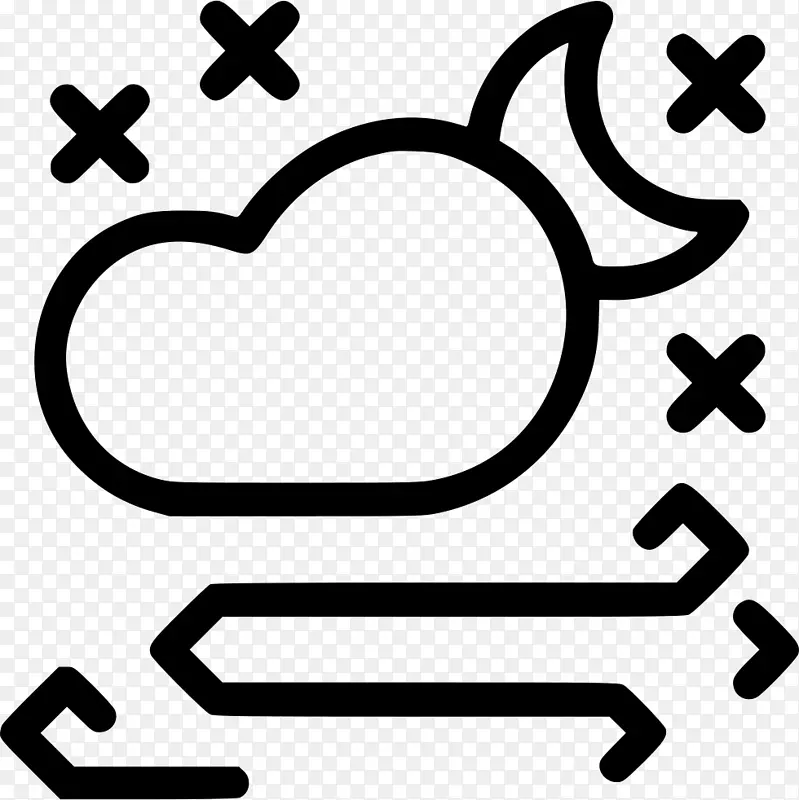 电脑图标云冰雹雨雪云