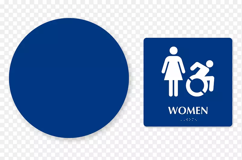 公厕卫生间无障碍厕所标志-抑制剂图形