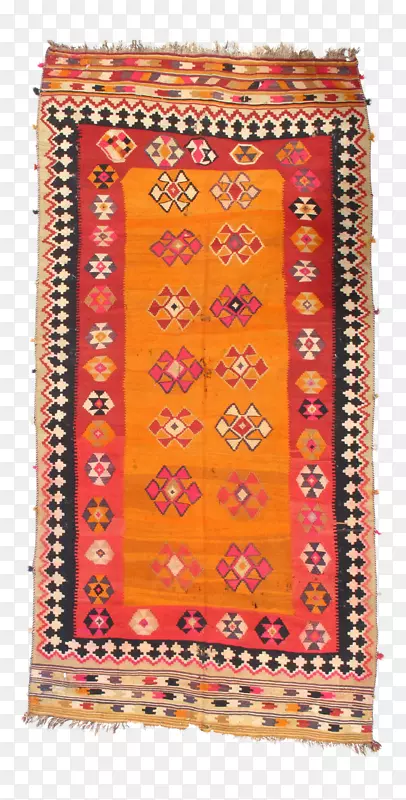 地毯纺织长方形图案橙色S.A.-地毯