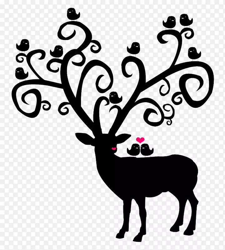 驯鹿安妮斯隆的模具工作室圣诞节-驯鹿