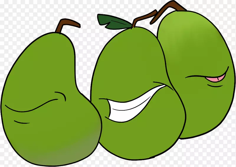 梨夹艺术蔬菜苹果叶-四月徽章