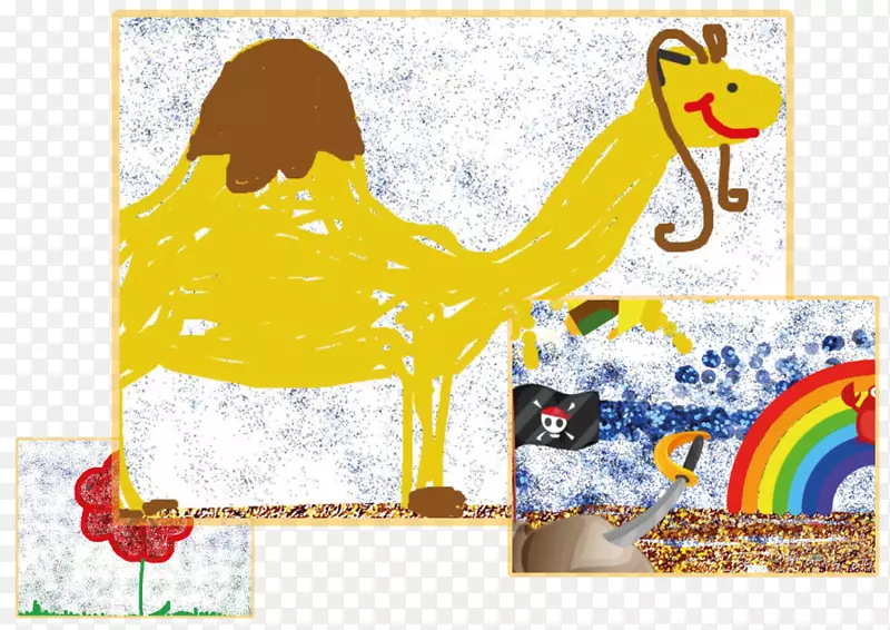 长颈鹿插图视觉艺术卡通长颈鹿