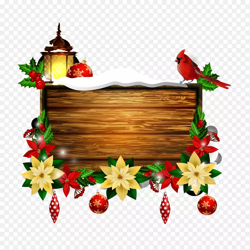 图形圣诞日免版税插画.木框窗