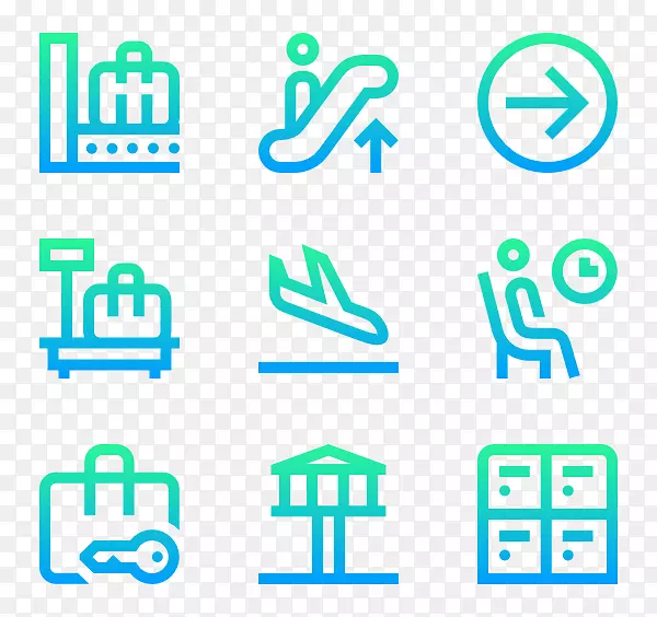 计算机图标、可伸缩图形、png图片、封装的PostScript机场航站楼-arandano象形图