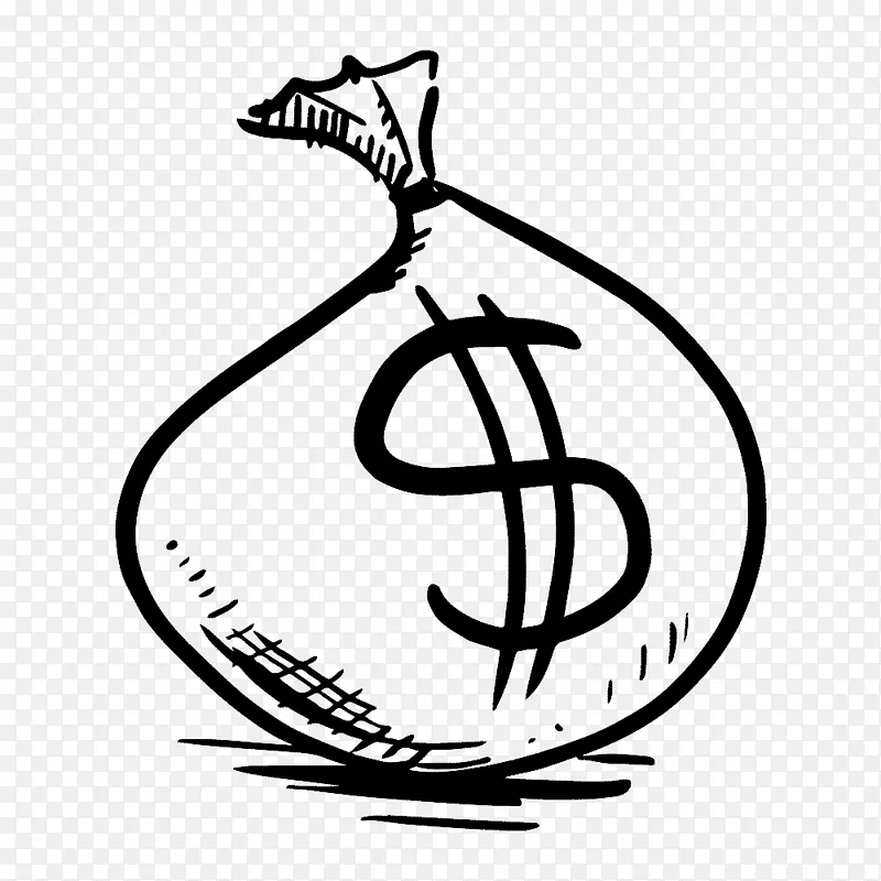绘制图形版税.免费货币符号插图.美元