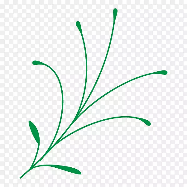 剪纸艺术植物茎草