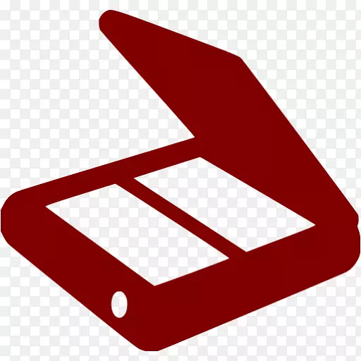 图像扫描器计算机图标条形码扫描器计算机文件剪贴画红色图标