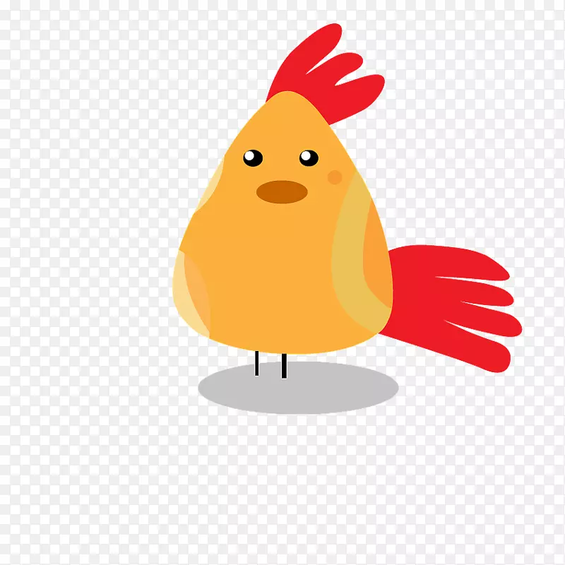 鸡夹艺术插图食物喙-库库马夫