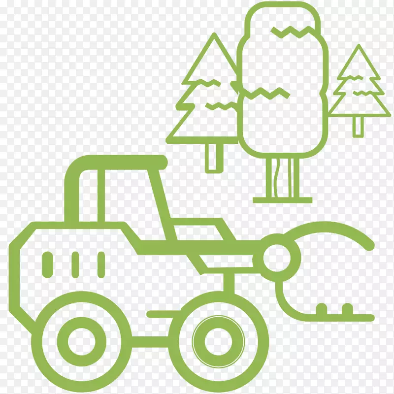拖拉机装载机图形农业干草拖拉机