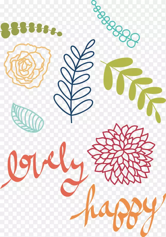 花卉设计字体产品剪贴画.高棉背景