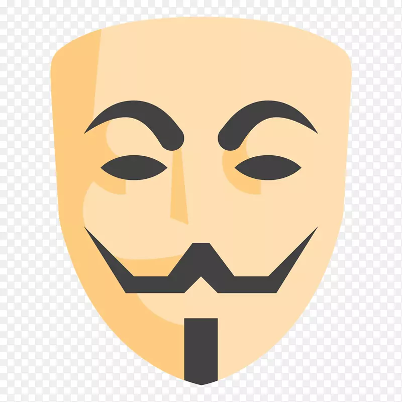 盖伊福克斯面具电脑图标匿名面具