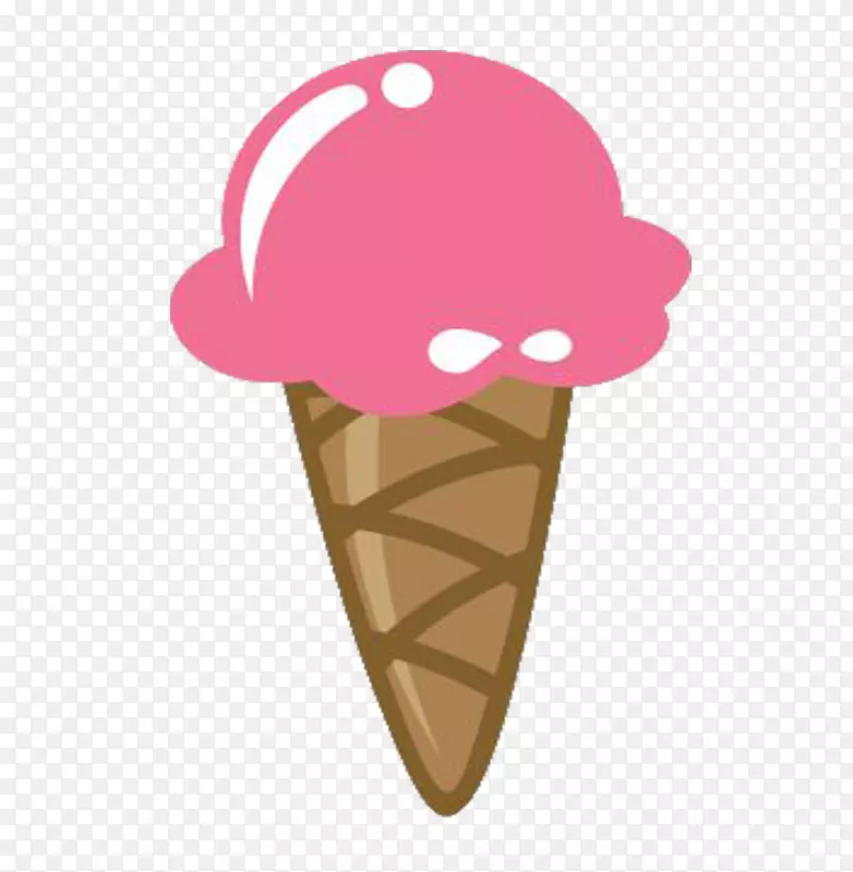 冰淇淋锥圣代可伸缩图形.冰淇淋