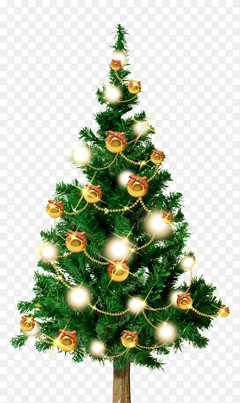 圣诞树，冷杉，圣诞老人，圣诞日，圣诞装饰品-圣诞树