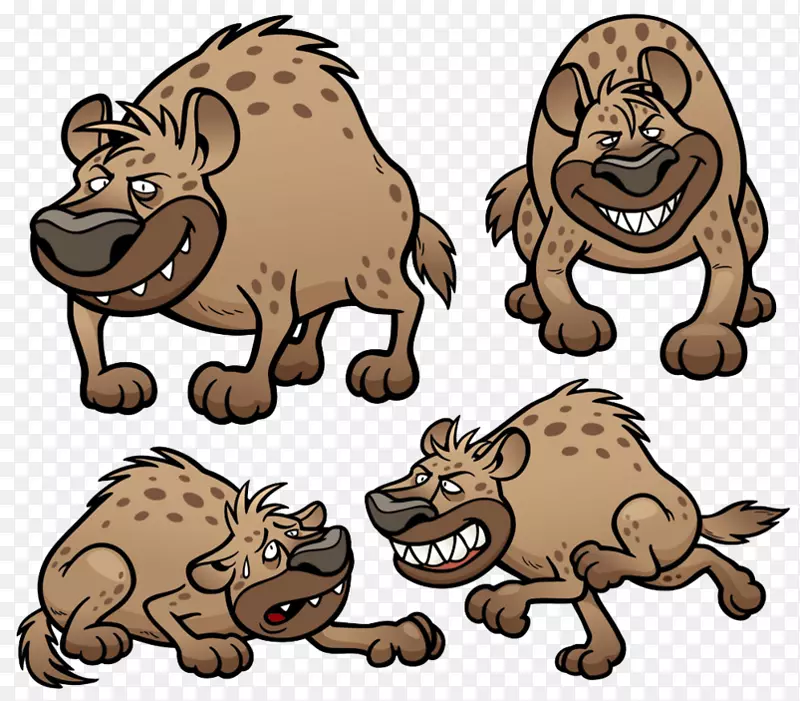 鬣狗图形免费摄影插图-鬣狗卡通