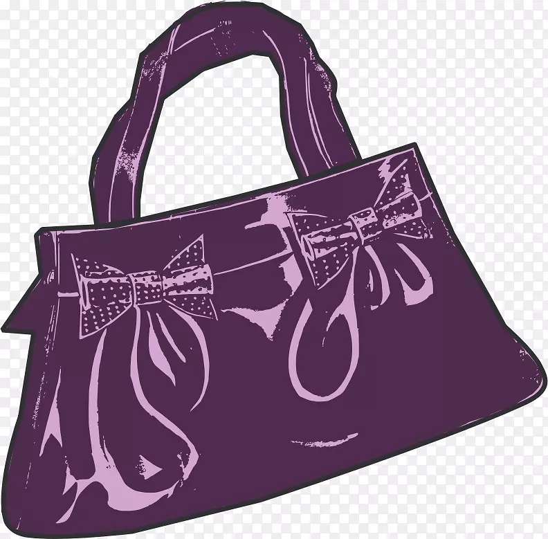 手袋夹艺术肩部包m紫色钱包图形