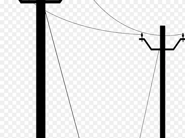 电力架空电力线夹艺术png图片传输塔-塔架卡通