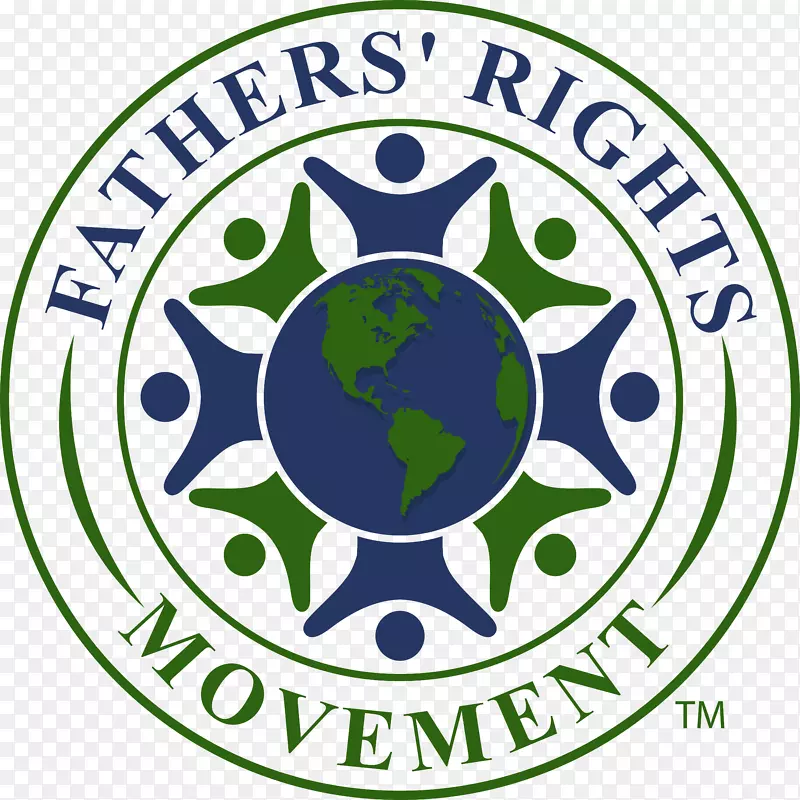 徽标加州组织字体父亲的权利运动-授权插图