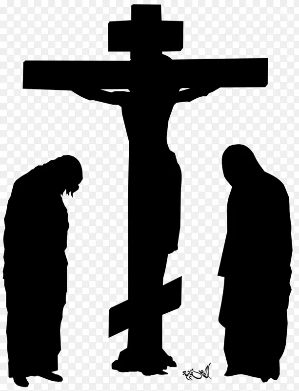 十字架人类行为的轮廓