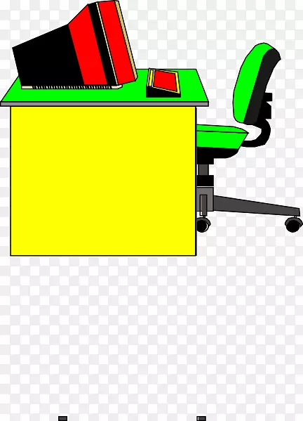 剪贴画桌电脑办公桌办公室-ras图形