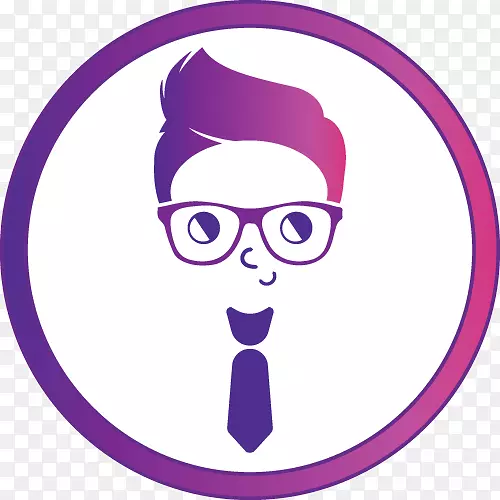紫色领带男搜索引擎优化业务眼镜营销-拒绝业务