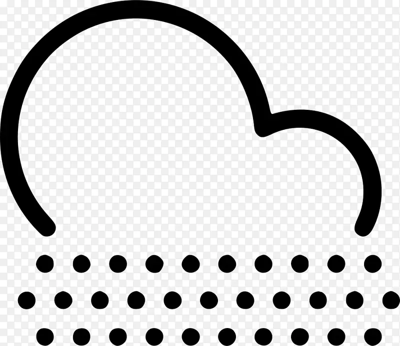 云计算机图标剪辑艺术雨天气-云