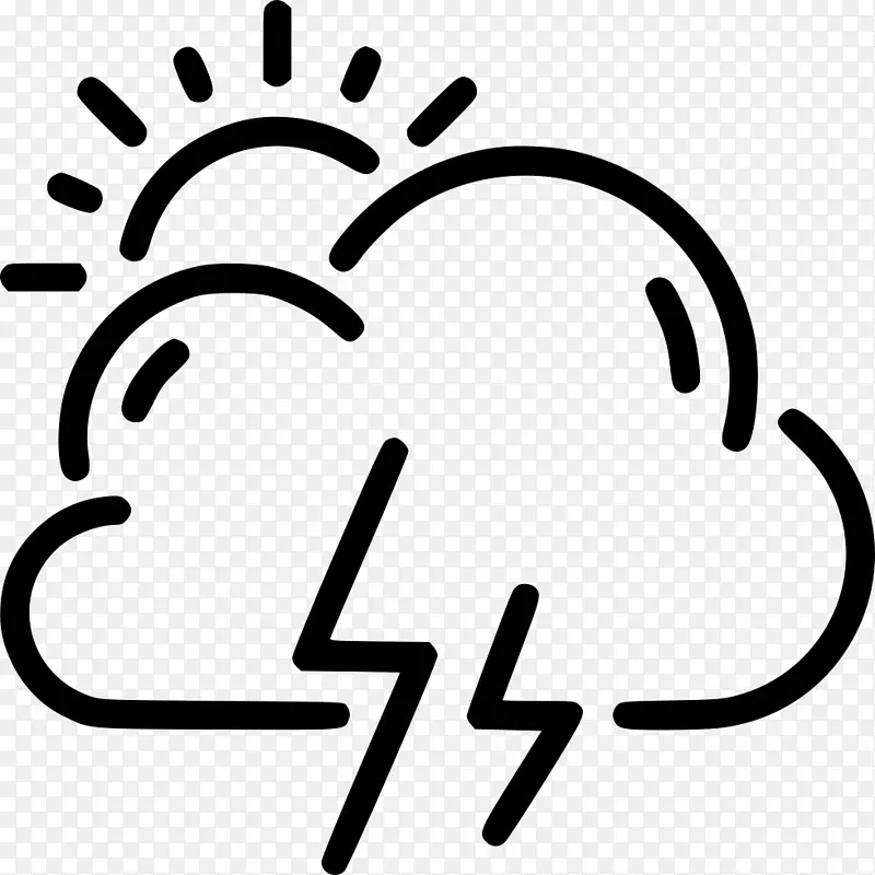 计算机图标天气预报可伸缩图形云雨云