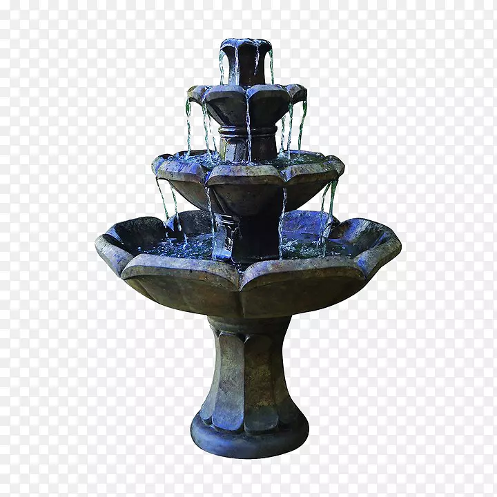 喷泉亨利工作室形象花园水特色-喷泉海报