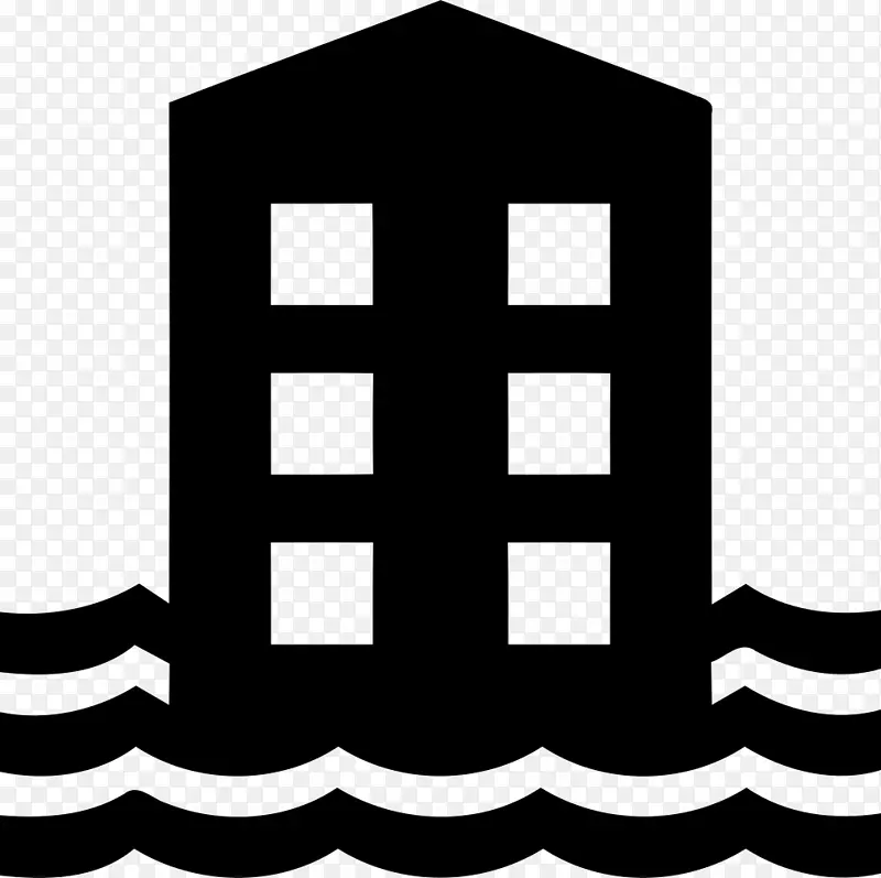 洪水警告电脑图标洪水警报剪辑艺术洪水图标