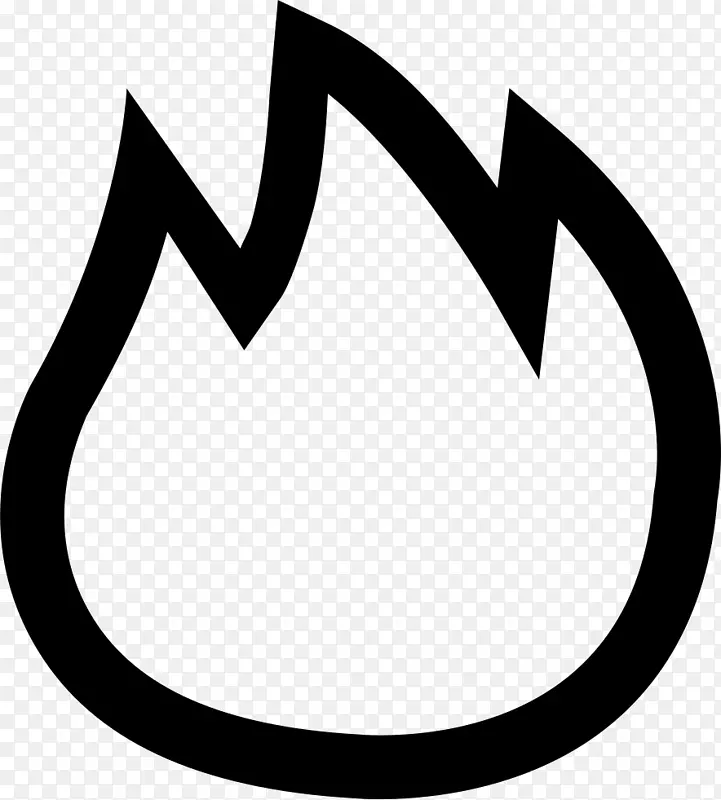 剪贴画标志牌角圆圈-火热的图标