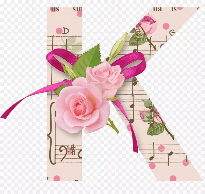 花卉设计艺术信件花园玫瑰.相册丝带