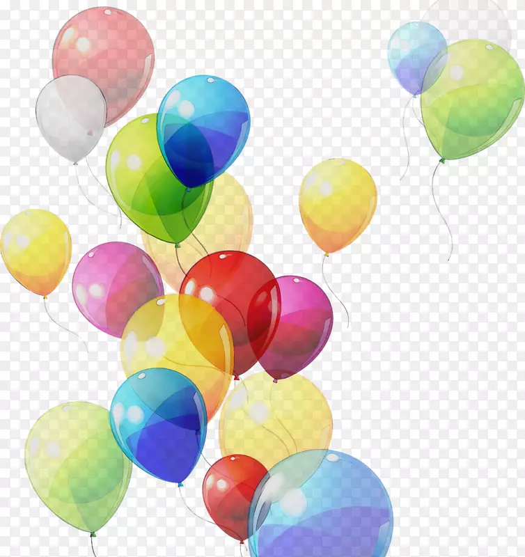 生日图形气球学校马赛马戏团png图片