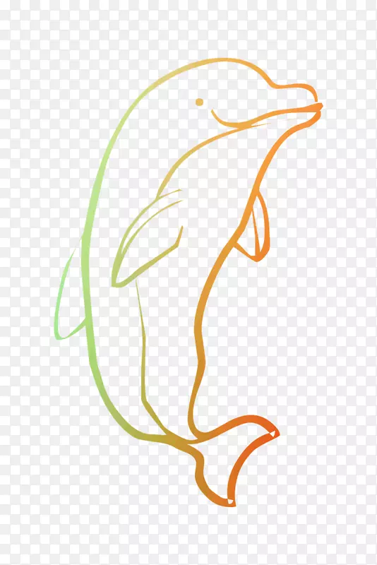 剪贴画海豚彩绘本插图图片
