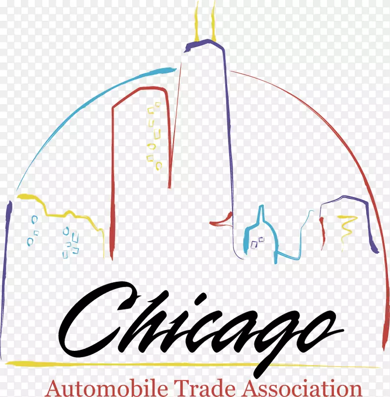 汽车标志芝加哥汽车行业协会设计剪贴画