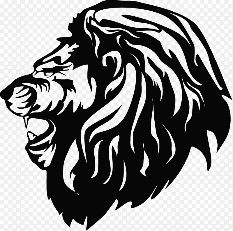 狮子图形png图片剪辑艺术插图-狮子