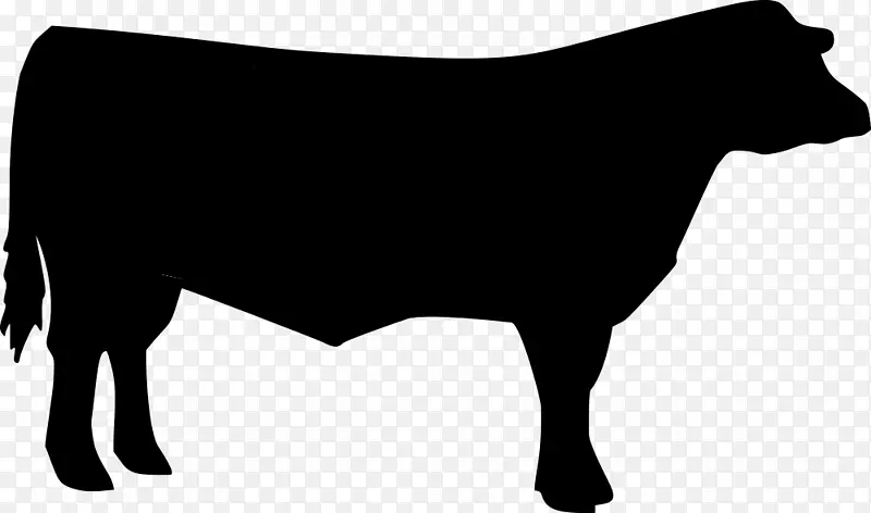 牛夹艺术4-h牲畜图形